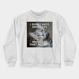 Monday Cat Crewneck Sweatshirt